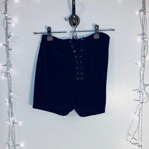 Velvet Black Shorts